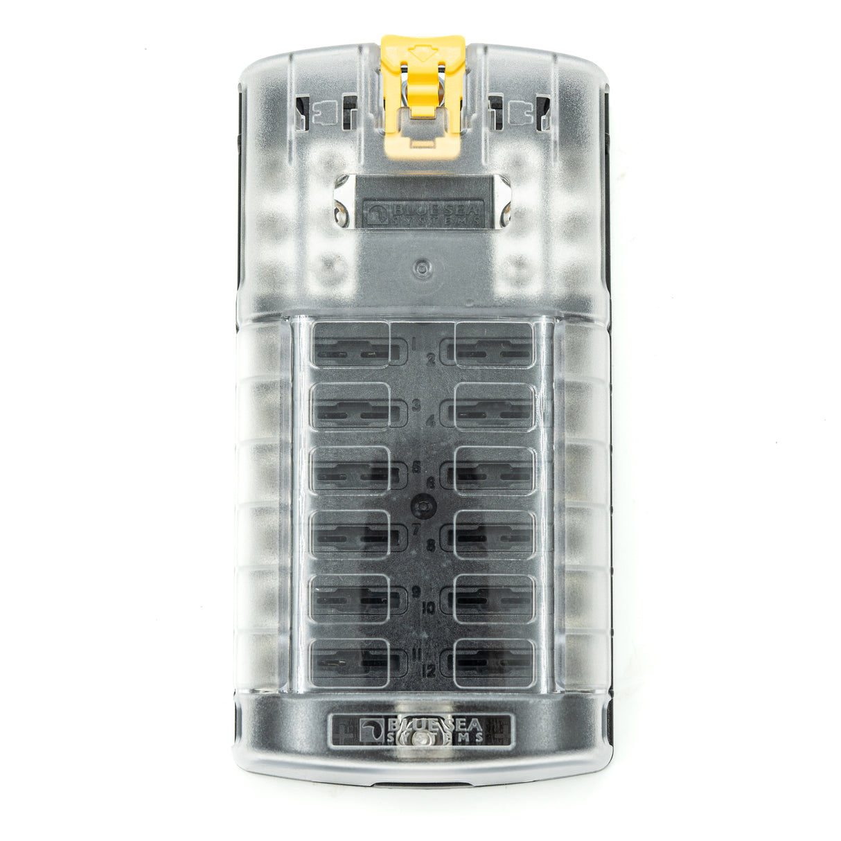 12 CONTACT FUSEBLOCK WITH GROUNDING AND SPLASH COVER