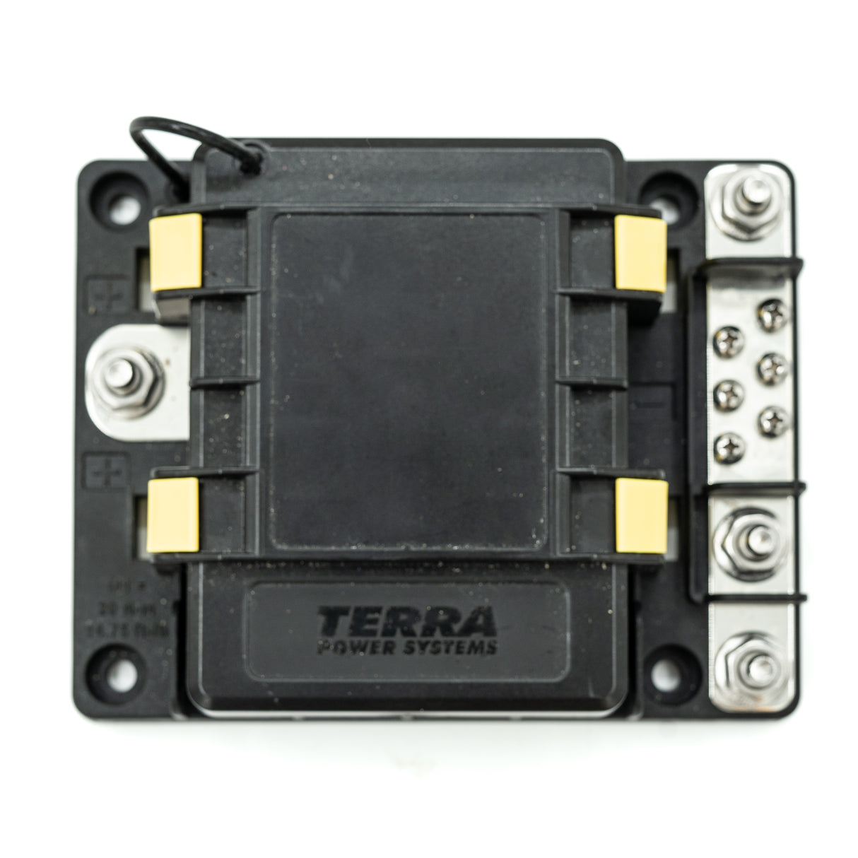 POWER DISTRIBUTION MODULE USING 4 MIDI FUSES, 6 ATC FUSES, AND COMMON GROUND PAD