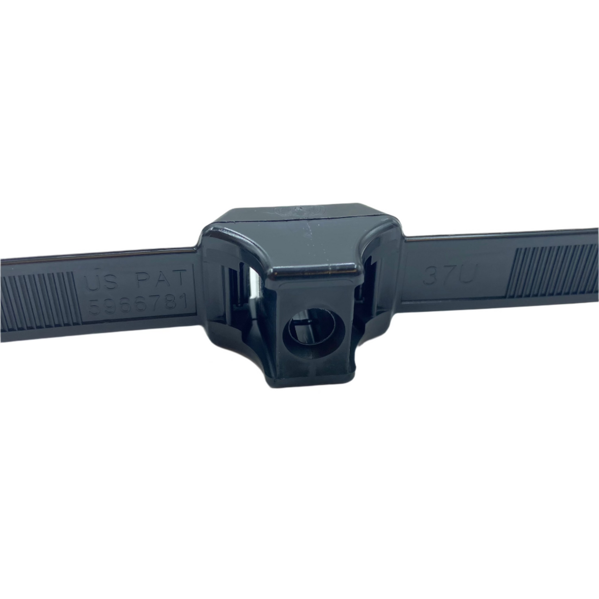 13" BLACK NYLON DUAL HEAVY DUTY MOUNT CABLE TIE