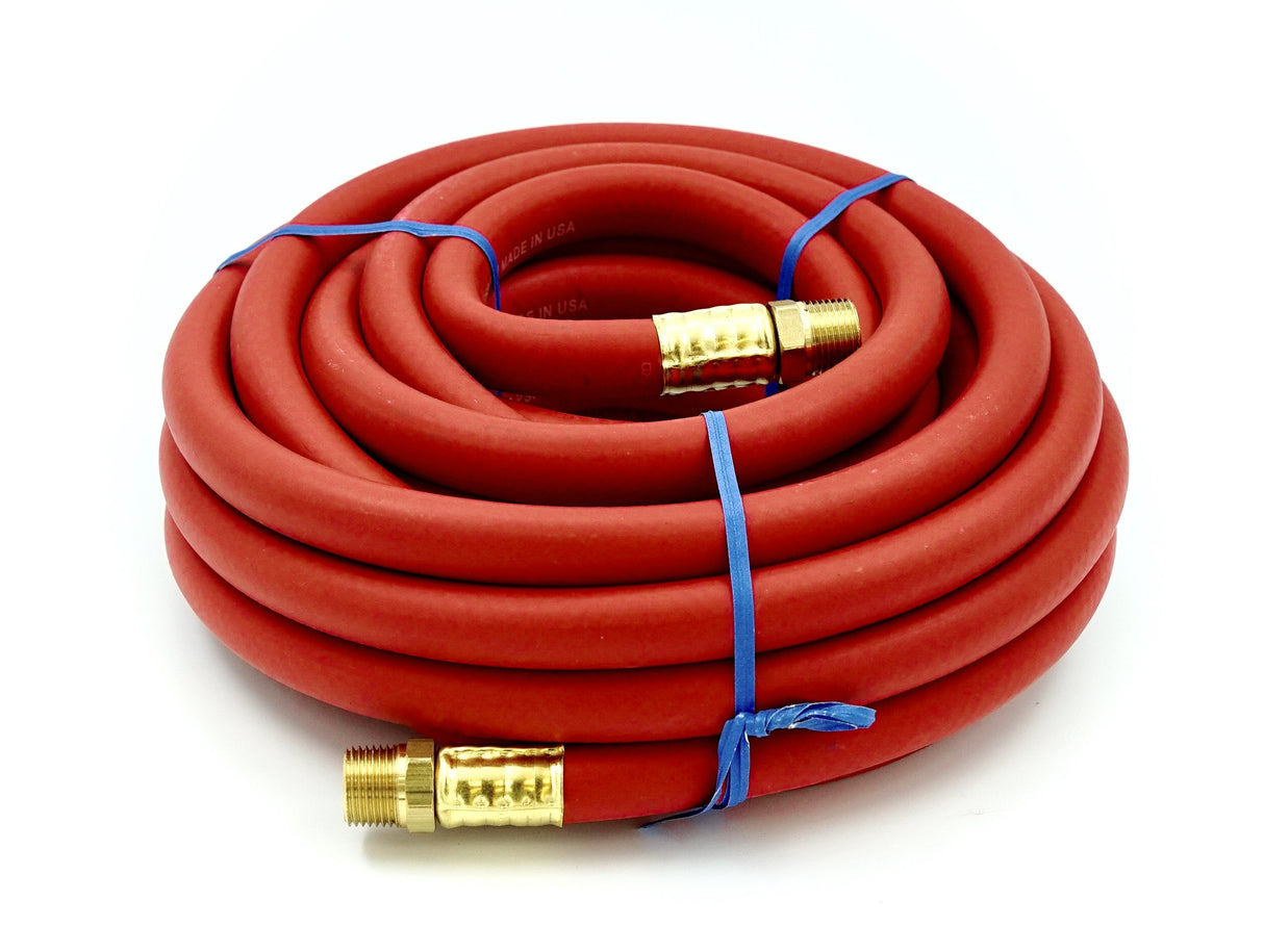 EPDM RUBBER AIR HOSE 3/8" X 50' MALE 3/8" BOTH ENDS