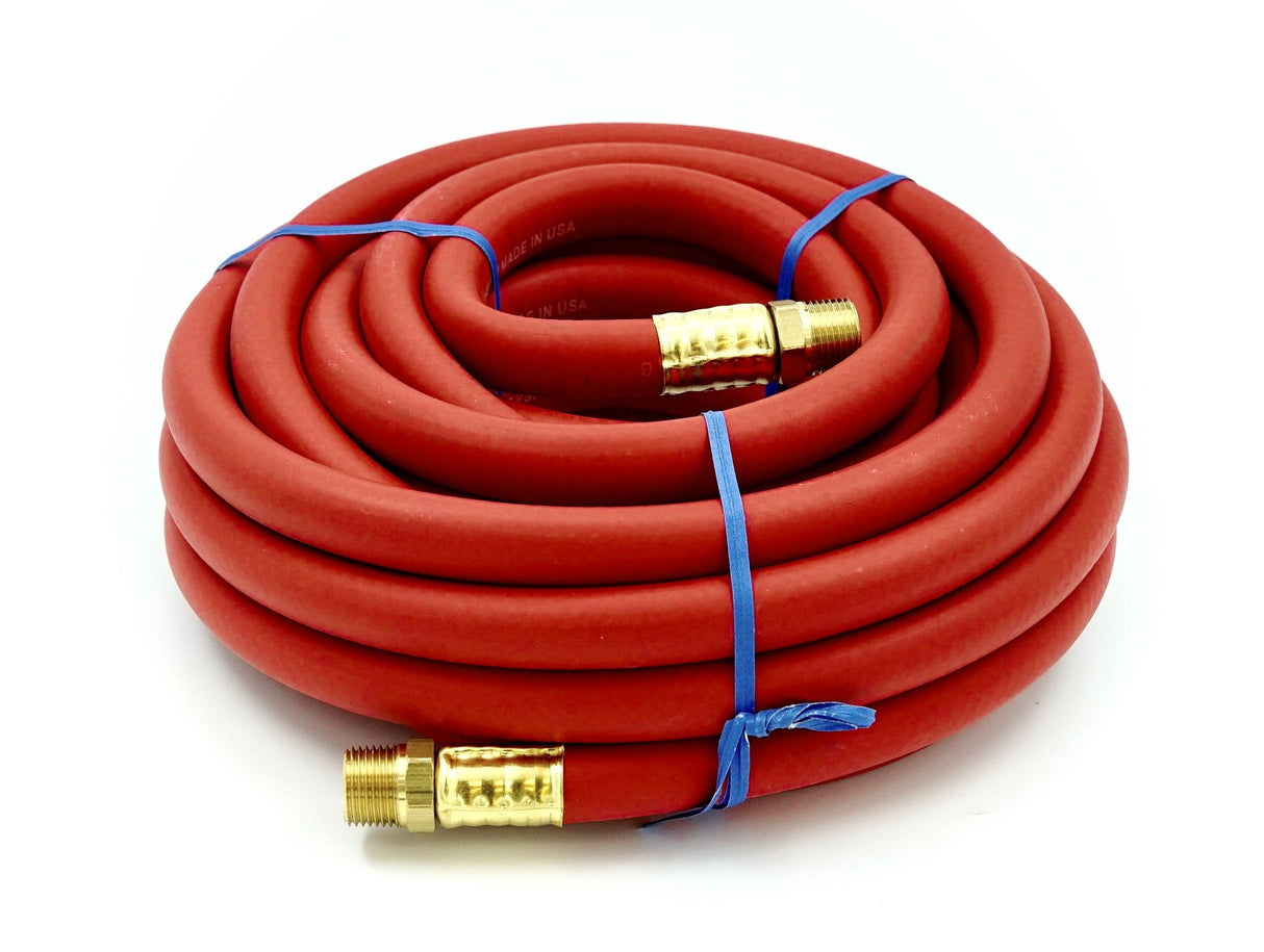 EPDM RUBBER AIR HOSE 1/2" X 50' MALE 1/2" BOTH ENDS