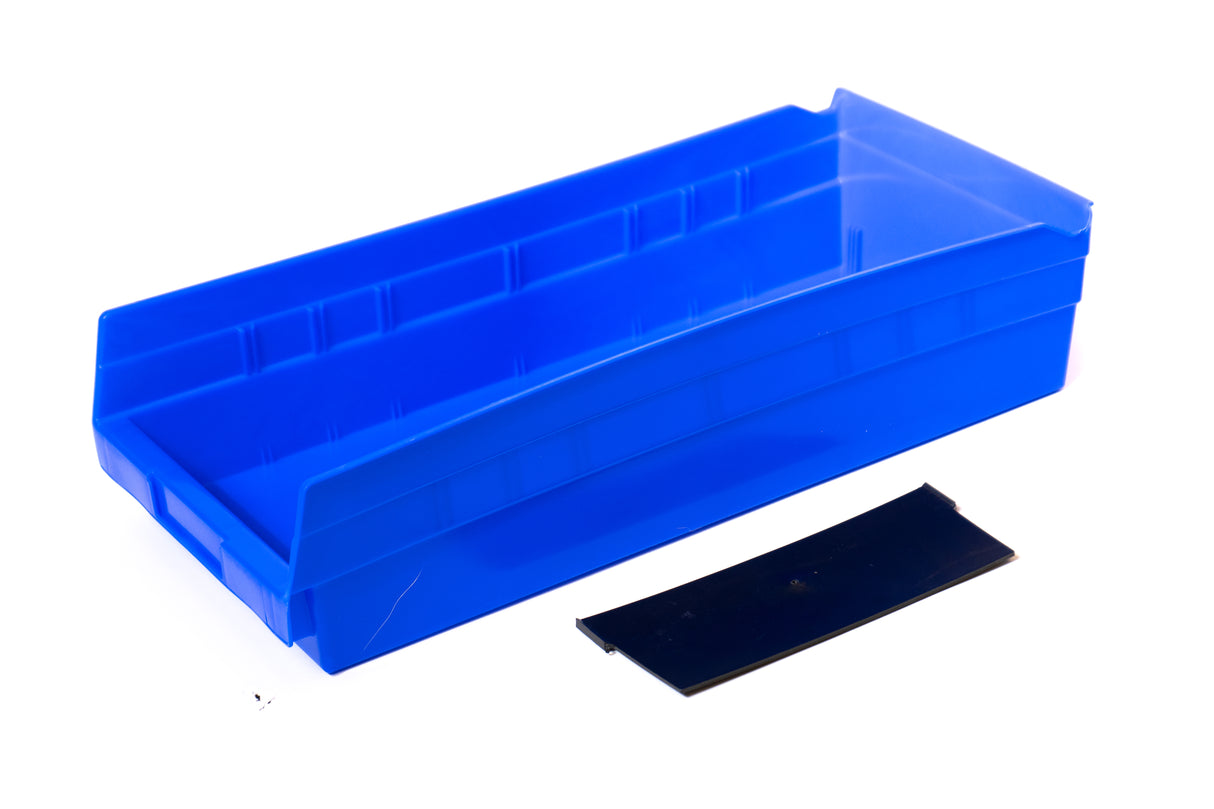 PLASTIC STORAGE BIN 18" D X 8" W X 4" H