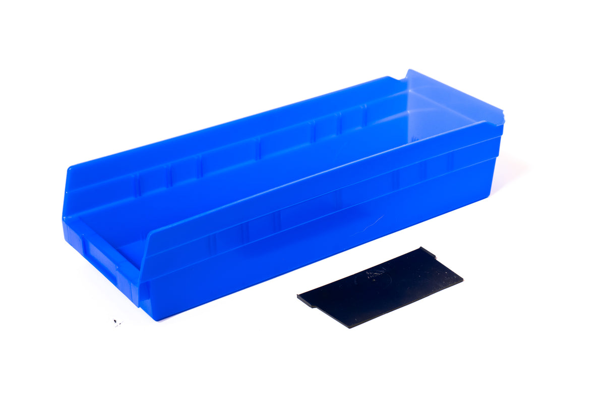 PLASTIC STORAGE BIN 18" D X 6" W X 4" H