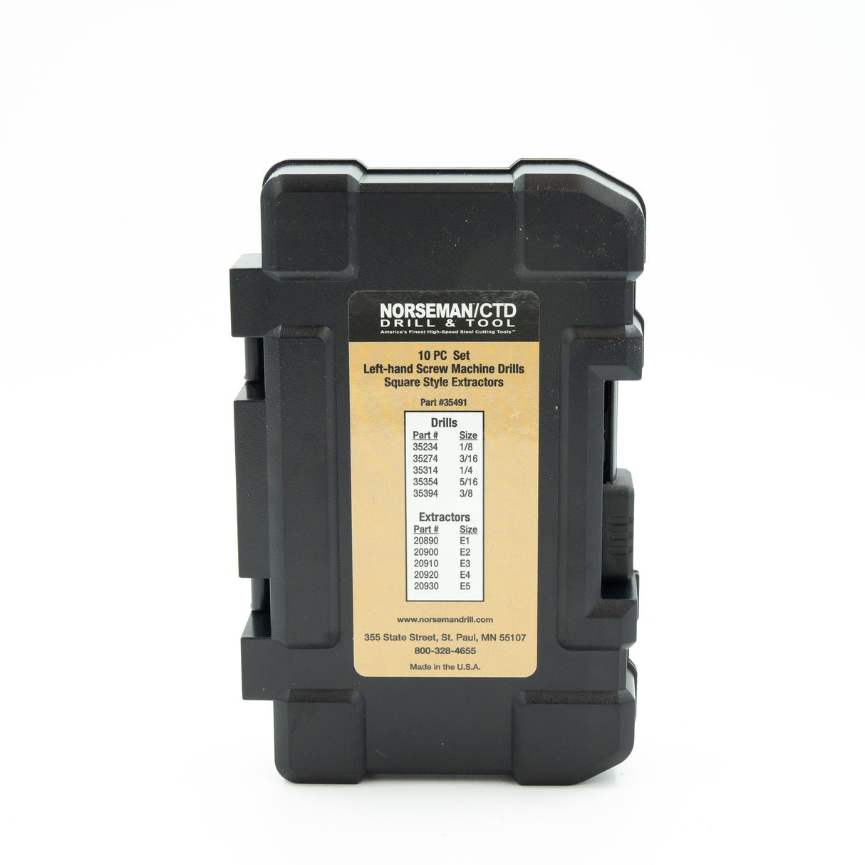 10PC SET LEFT HAND SCREW MACHINE DRILLS / SQUARE STYLE EXTRACTORS