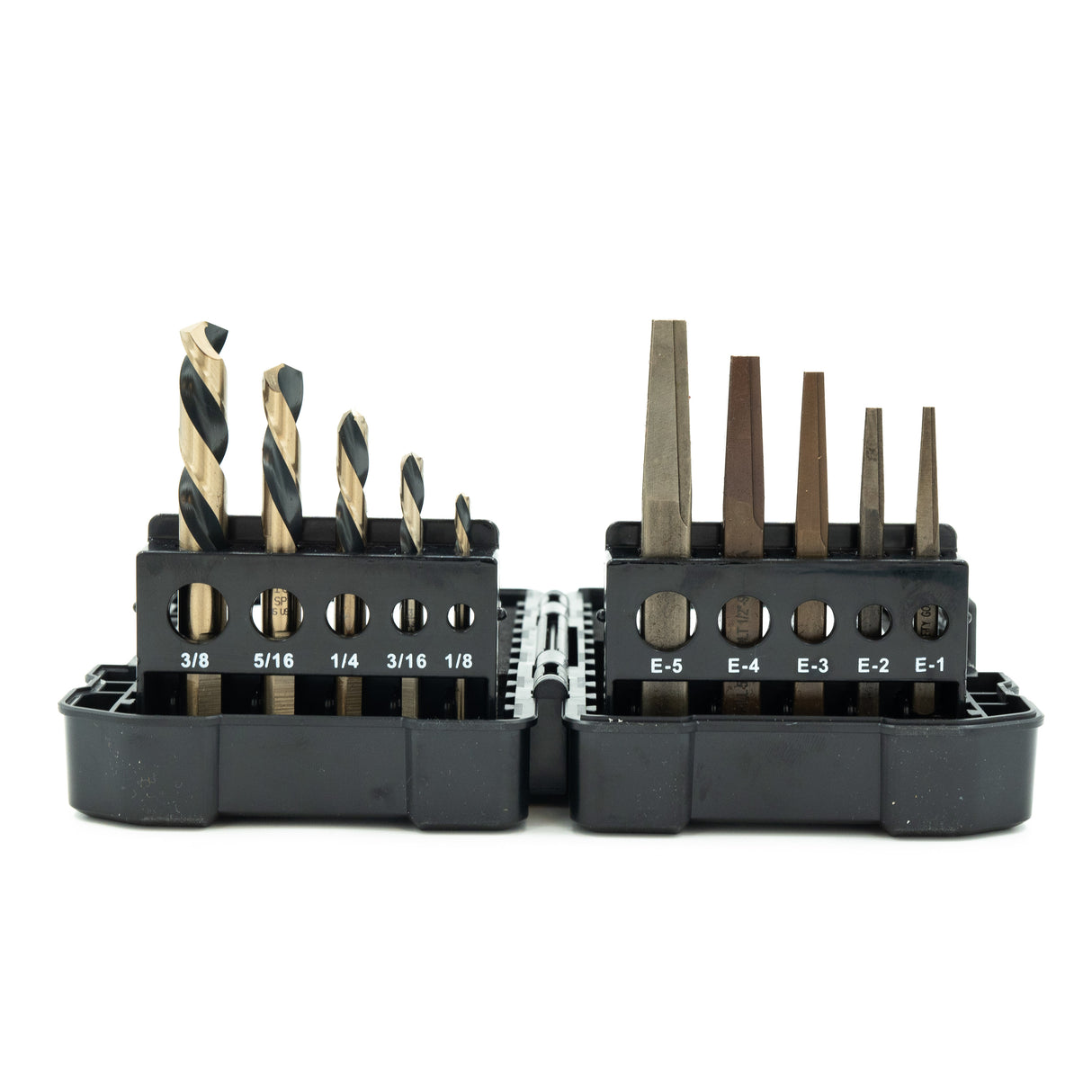 10PC SET LEFT HAND SCREW MACHINE DRILLS / SQUARE STYLE EXTRACTORS