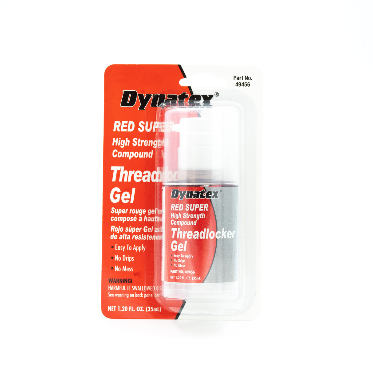 DYNATEX THREADLOCKER GEL RED SUPER HIGH STRENGTH COMPOUND