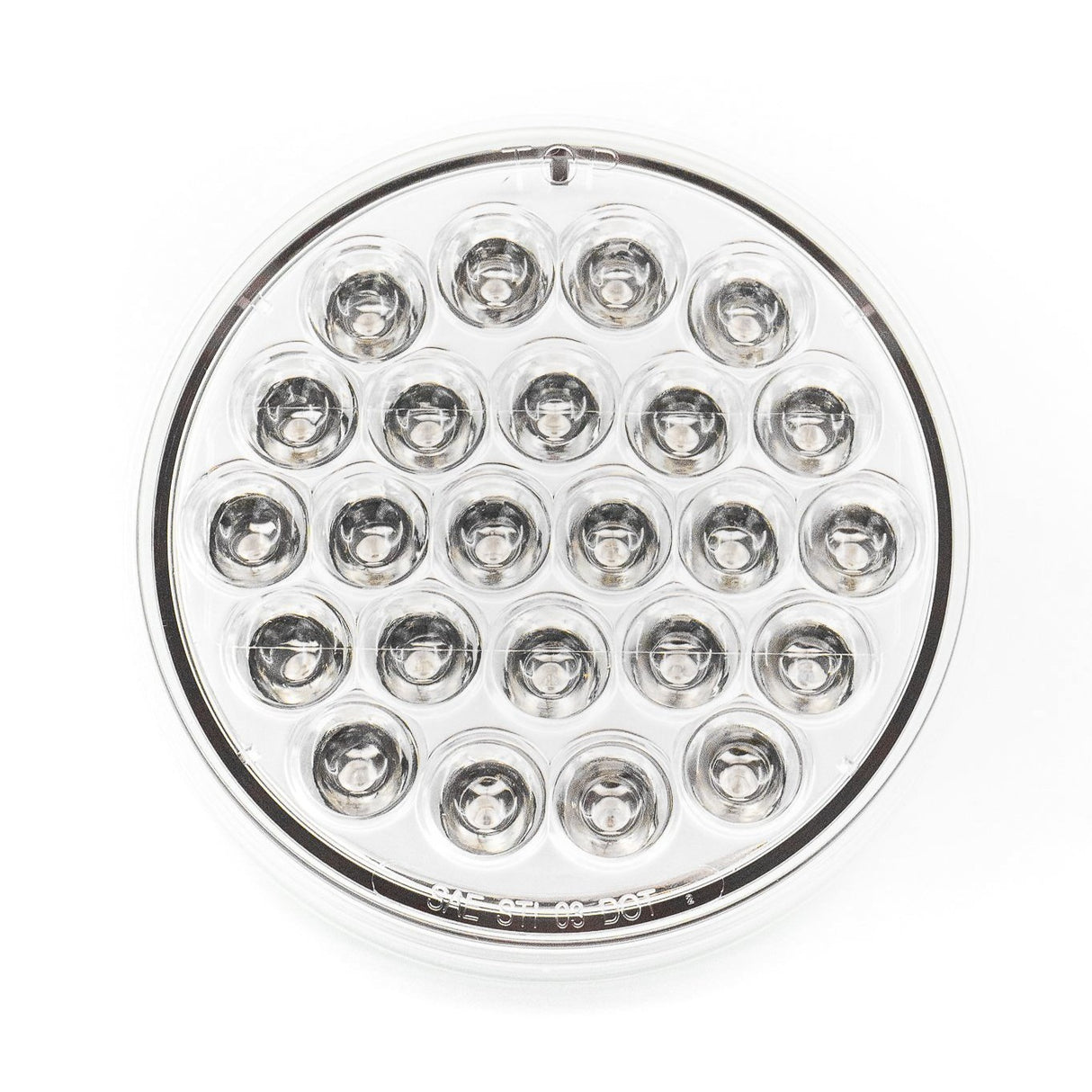 4" ROUND LED RED W/CLEAR LENS STOP TURN LIGHT