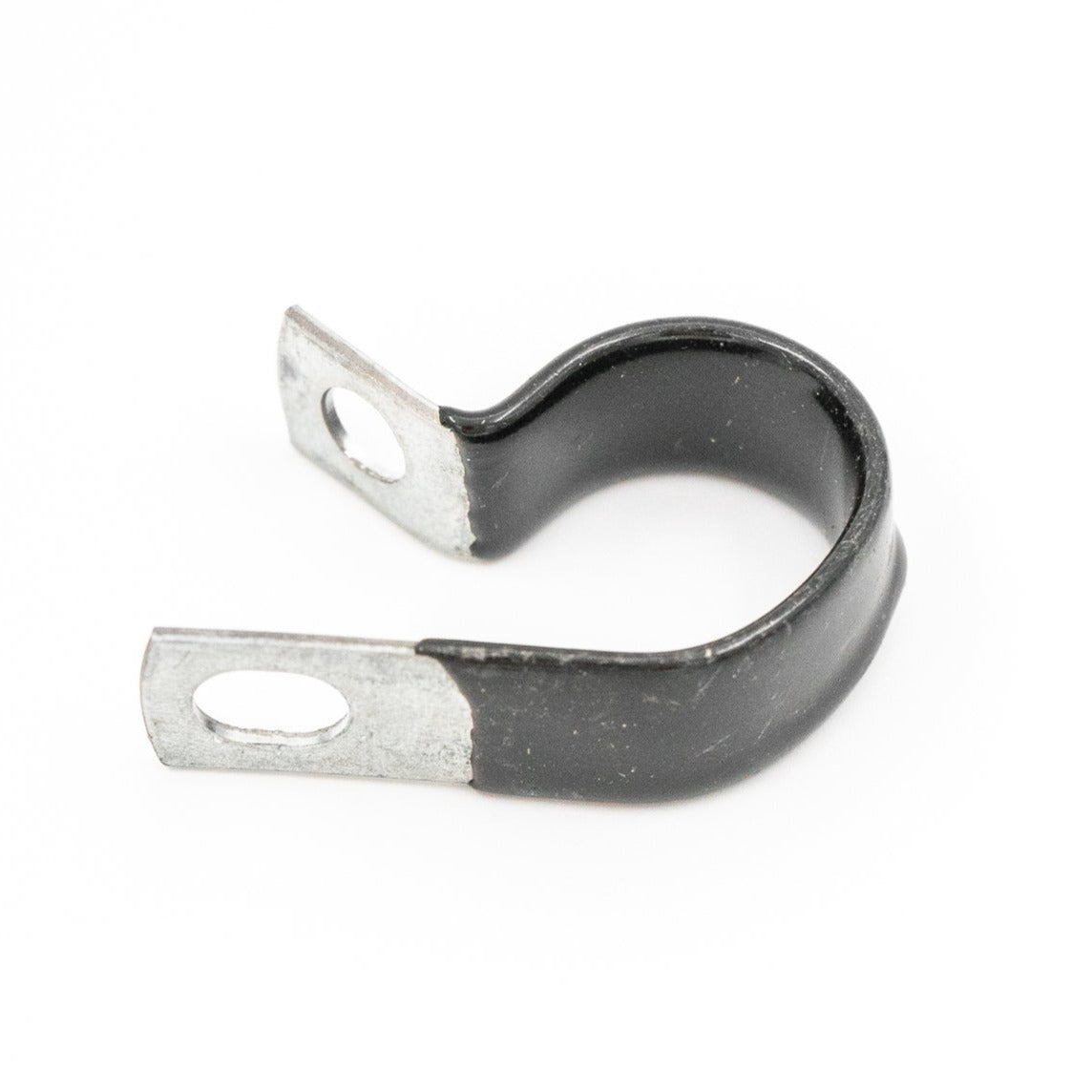 STEEL VINYL COATED LOOM CLAMP 1/2" WIDTH 1/4" MOUNTING HOLE