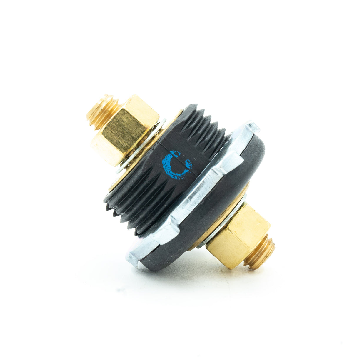 BLACK THROUGH FEED PANEL MOUNT STUD