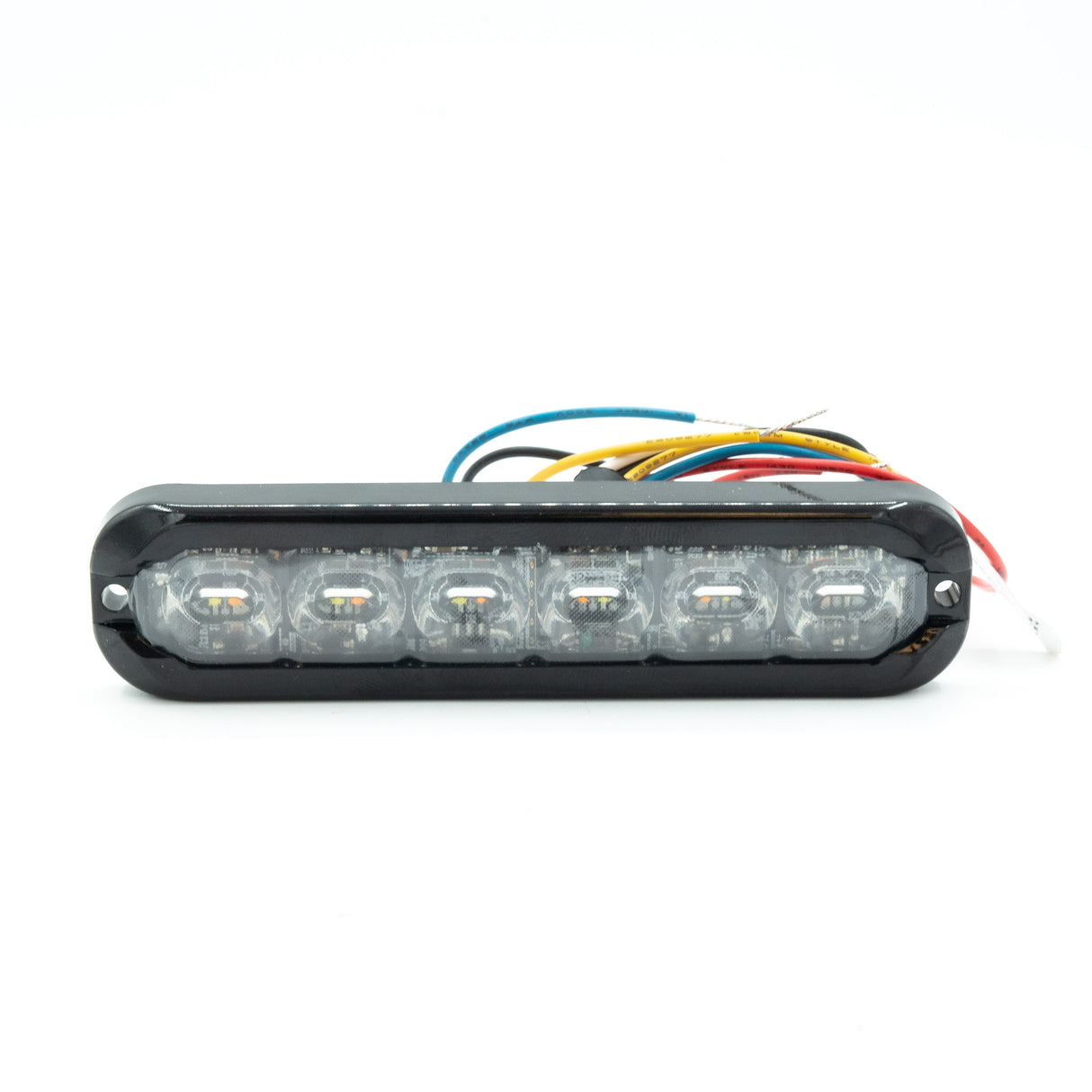 SURFACE MOUNT LED STROBE LIGHT W/ FLEXIBLE LENS AMBER/WHITE