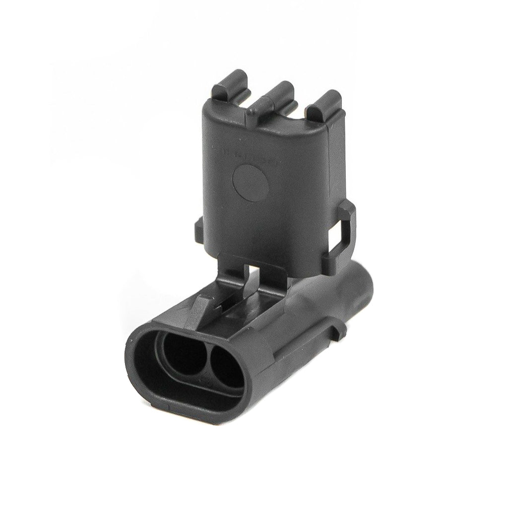 WEATHER PACK SHROUD 2-WAY USES MALE CONNECTOR