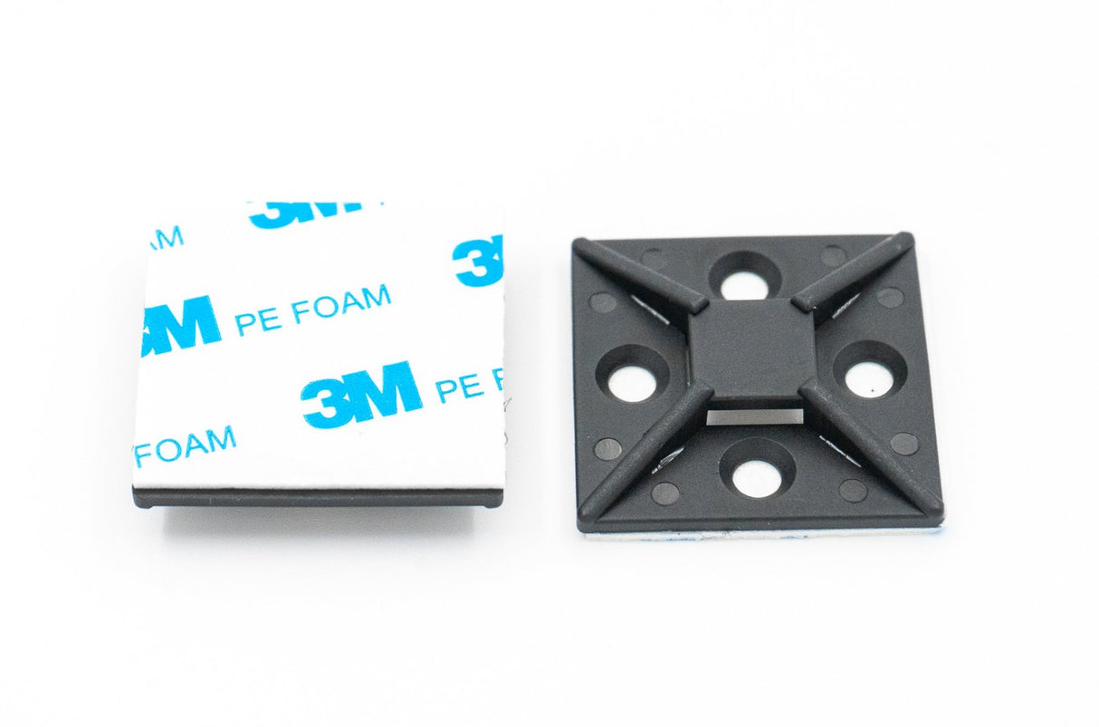 ADHESIVE BACKED CABLE TIE MOUNT 1-1/2" x 1-1/2"