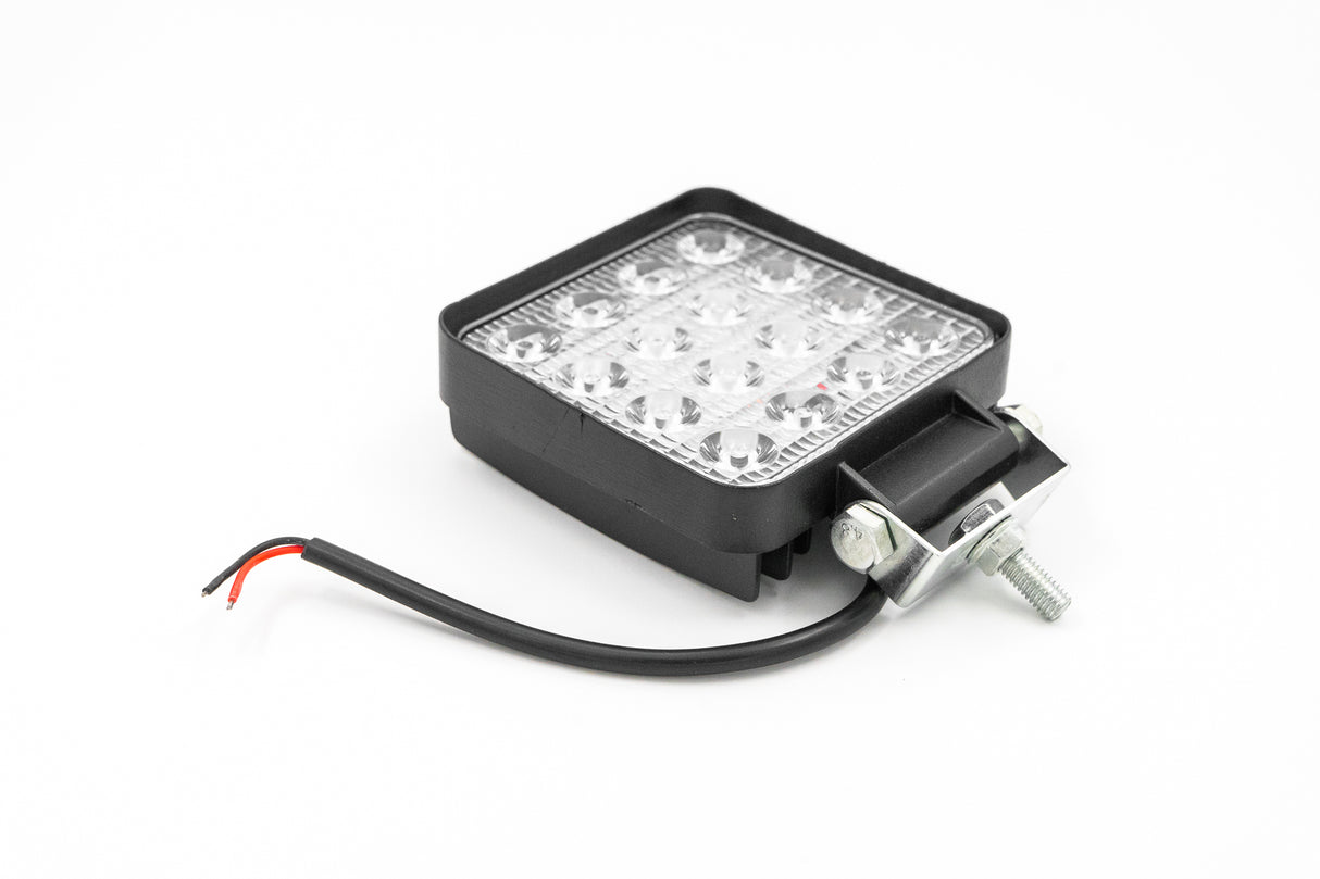 4" SQUARE LED WORKLIGHT 2700 LUMENS 12-24 VOLTS