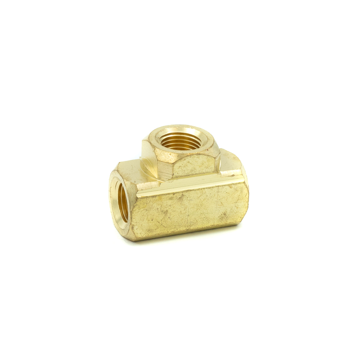 FEMALE PIPE THREAD EXTRUDED BRASS TEE