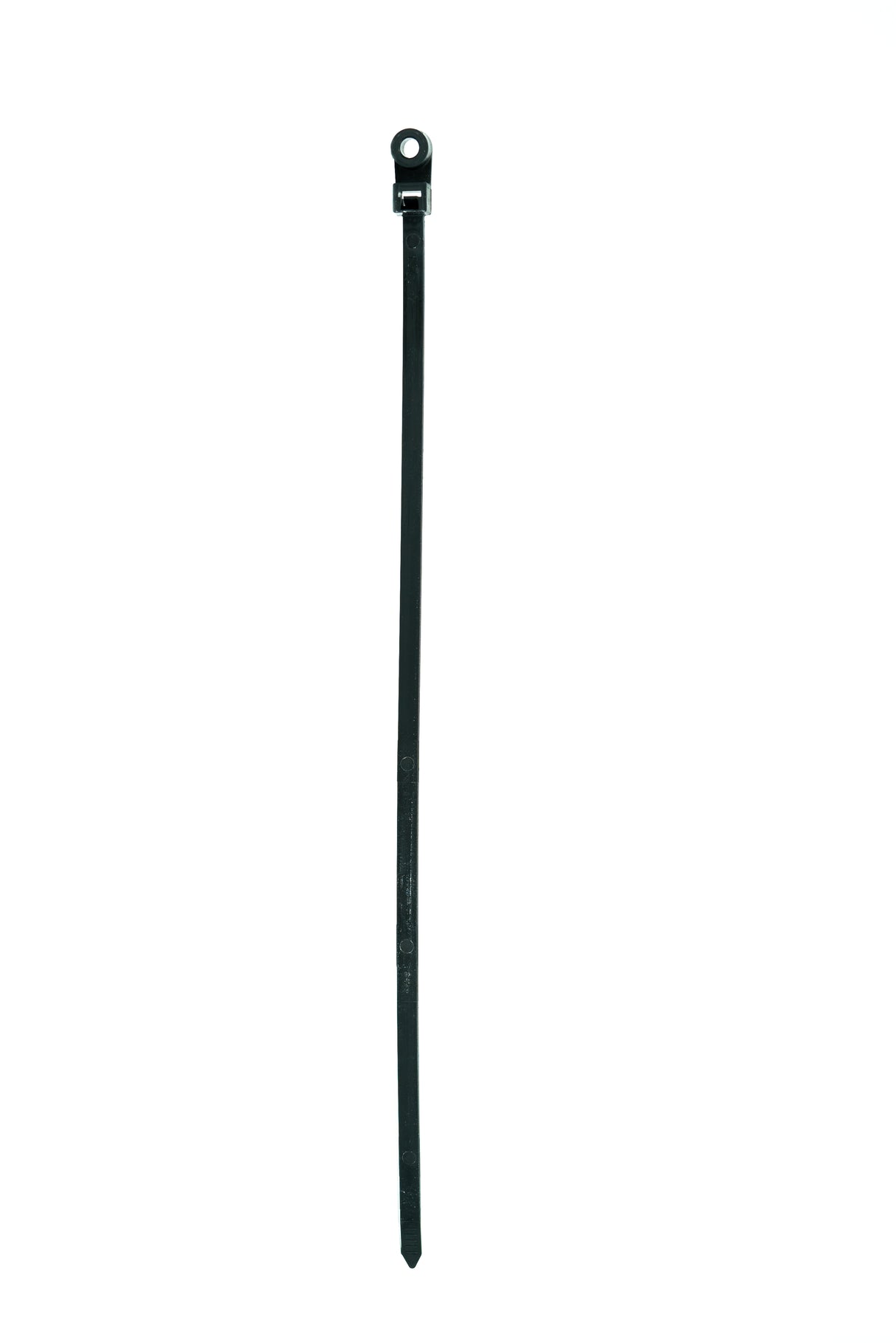 15-1/2" BLACK 120 LB. CABLE TIE WITH 1/4' MOUNTING HOLE