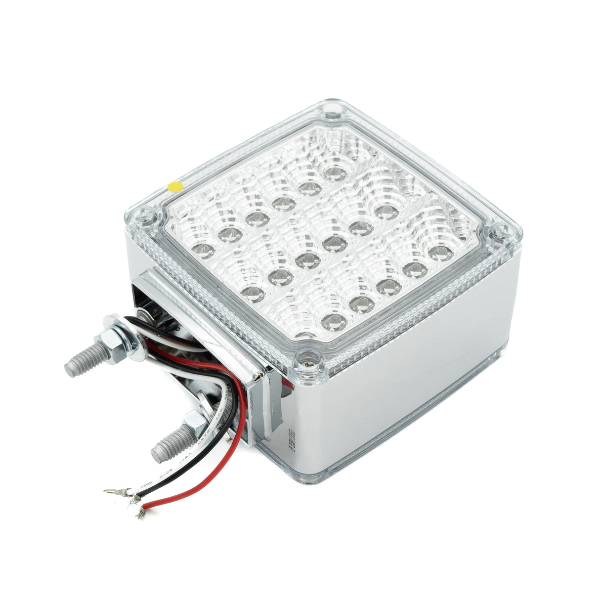 LED DOUBLE FACE TURN SIGNAL LIGHT PASSENGER SIDE AMBER & RED W/ CLEAR LENS