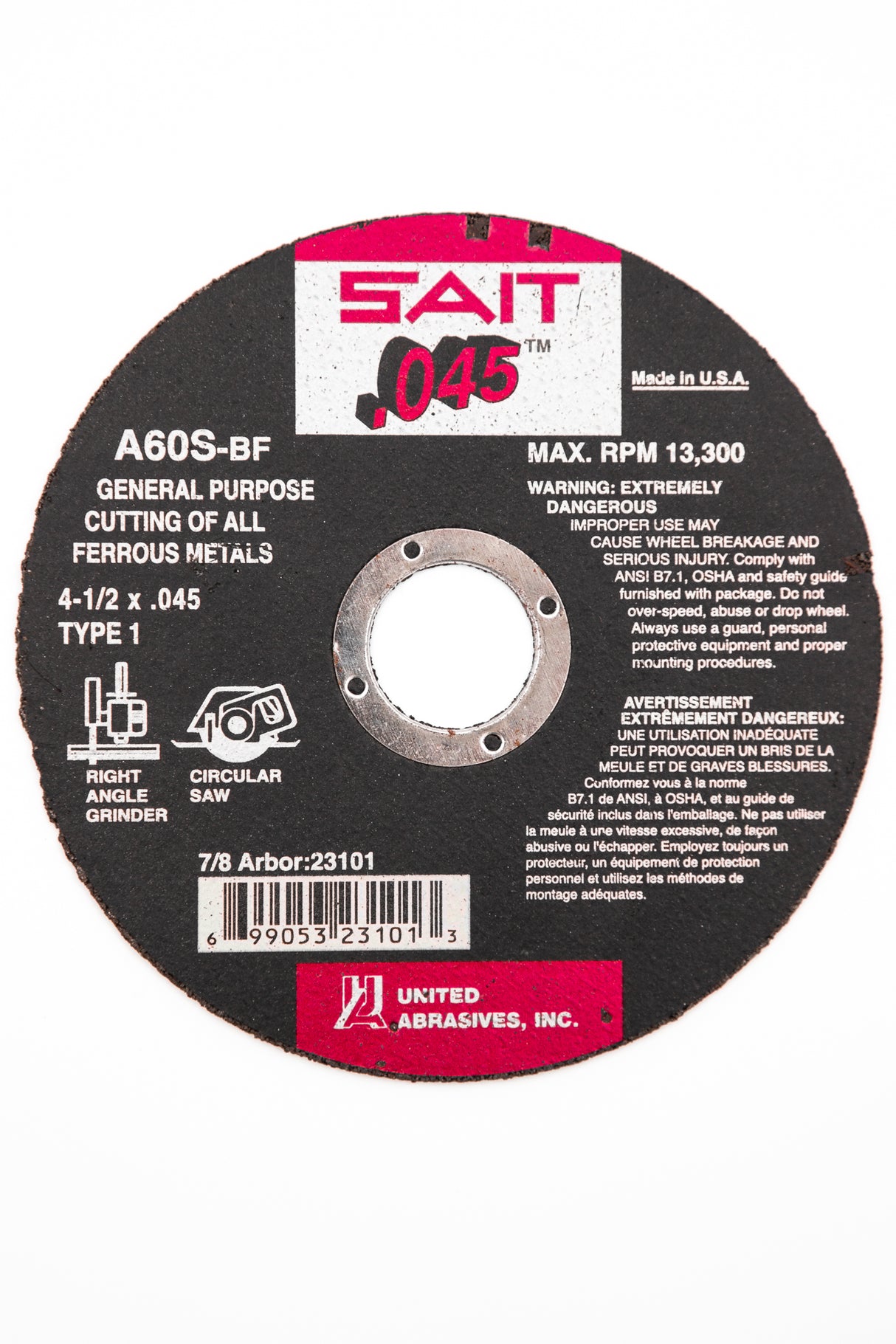 GENERAL PURPOSE .045" CUTOFF WHEEL