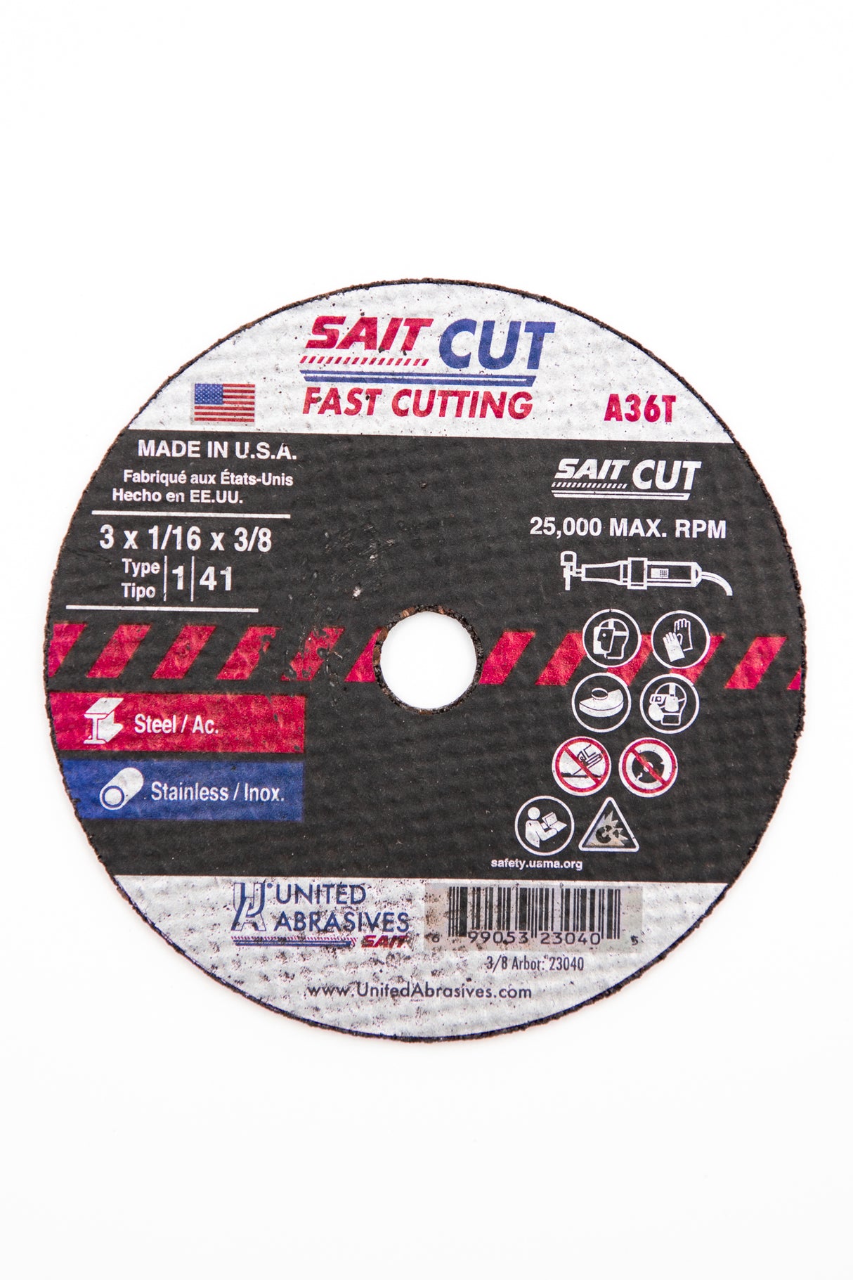 1/16" THIN HIGHSPEED CUT-OFF WHEEL