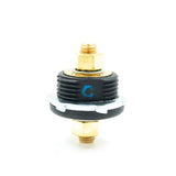 BLACK THROUGH FEED PANEL MOUNT STUD