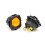 ROCKER SWITCH ON-OFF WITH AMBER LIGHTED FACE PLATE