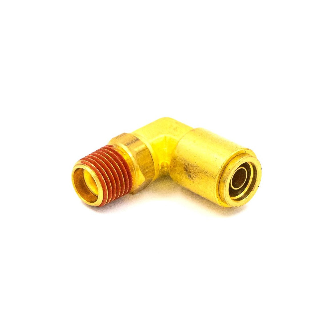 BRASS PUSH TO CONNECT D.O.T. 90 DEG. SWIVEL FITTING