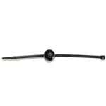 6" BLACK NYLON CABLE TIE W/ ATTACHED FIR TREE MOUNT