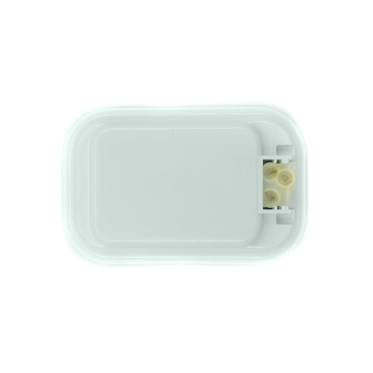 4" RECTANGULAR BACK UP LIGHT CLEAR/RED