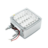LED DOUBLE FACE TURN SIGNAL LIGHT PASSENGER SIDE AMBER & RED W/ CLEAR LENS