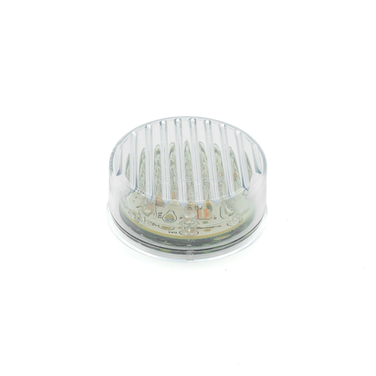 2-1/2" ROUND 13 LED MARKER LIGHT - RED W/ CLEAR LENS