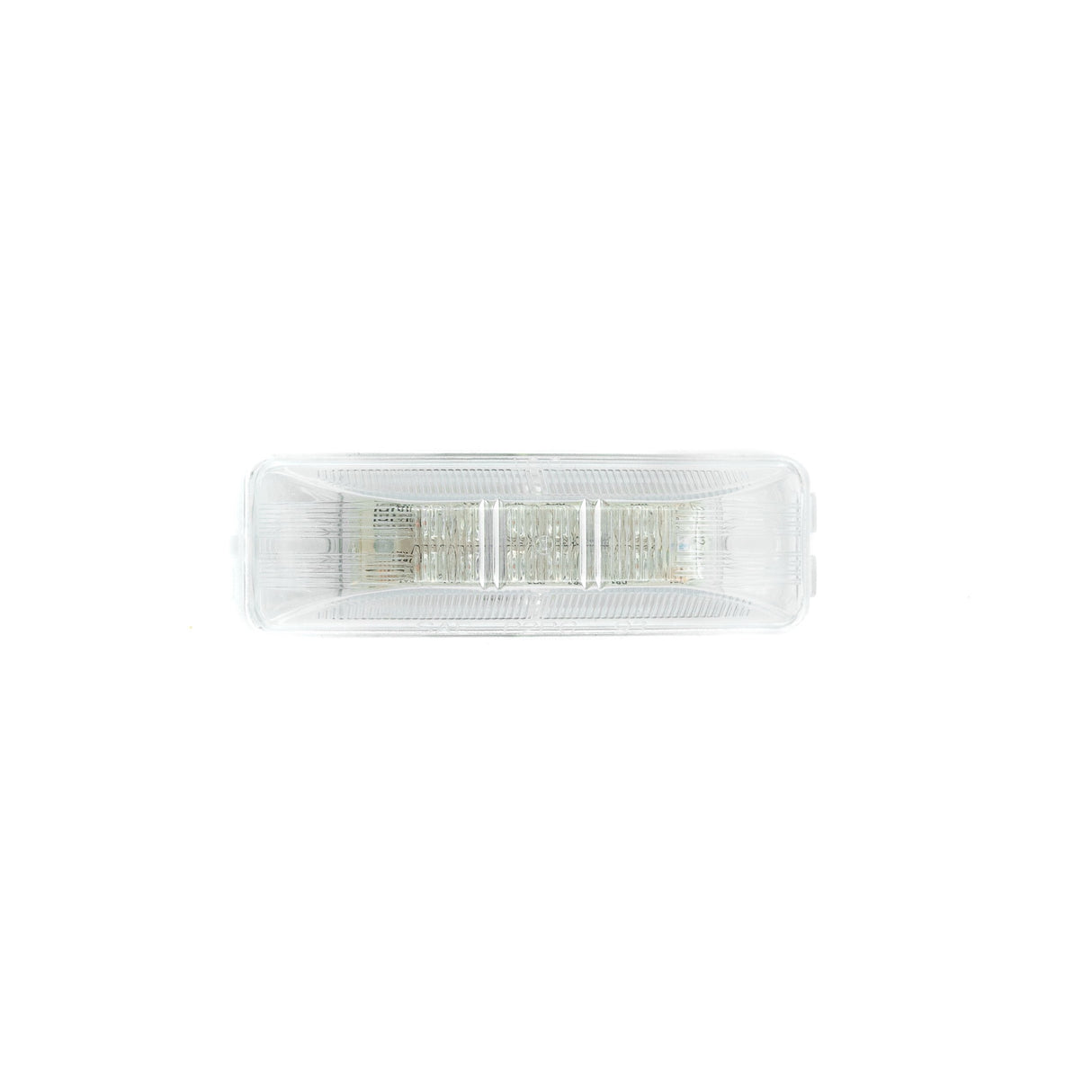 4" RECTANGULAR 12 LED MARKER LIGHT - RED W/ CLEAR LENS