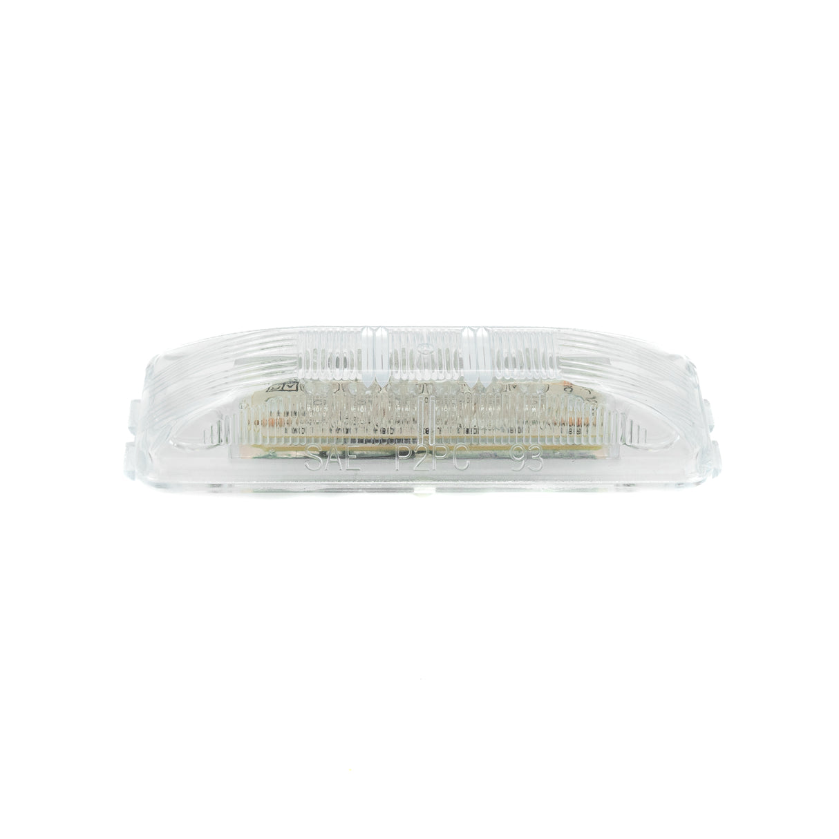 4" RECTANGULAR 12 LED MARKER LIGHT - RED W/ CLEAR LENS