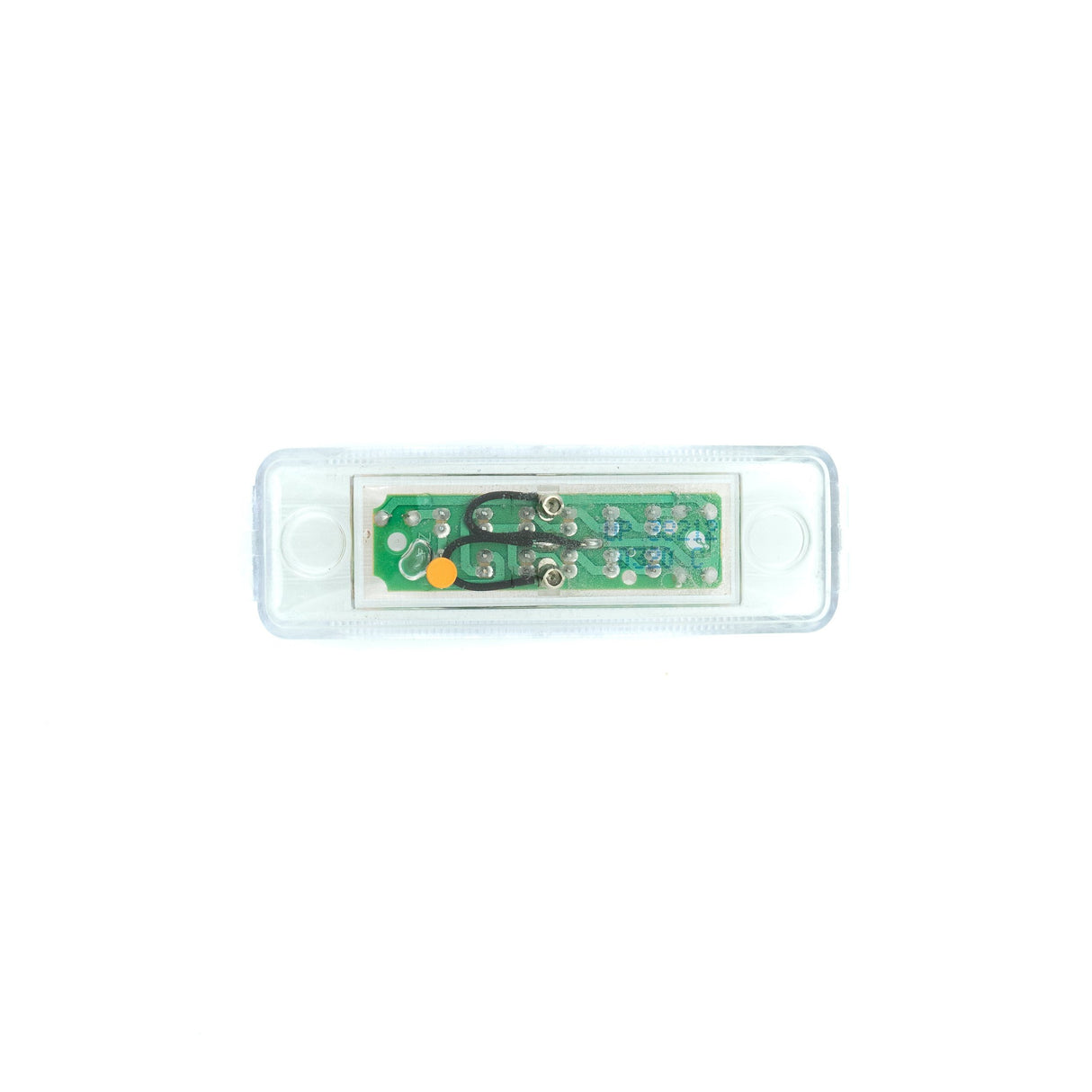 4" RECTANGULAR 12 LED MARKER LIGHT - RED W/ CLEAR LENS
