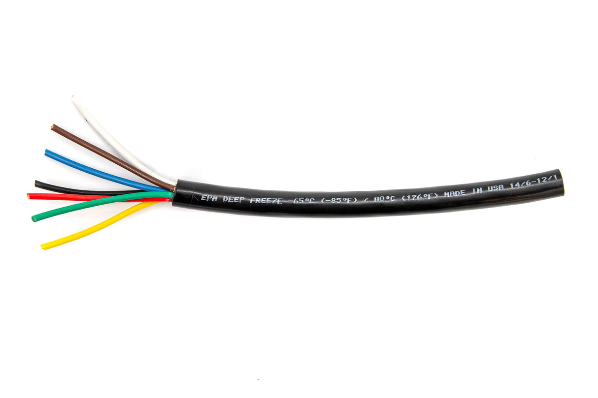 TRAILER CABLE 7 CONDUCTOR, 6 X 14 GA., 1 X 12 GA.